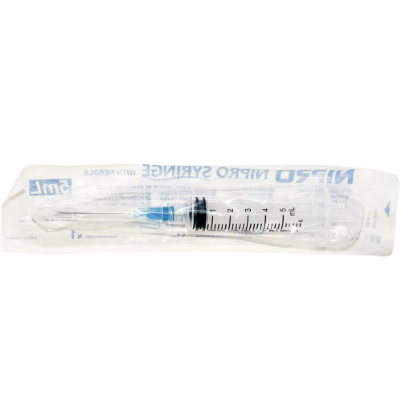 Nipro 5cc Syringe with 23G x 1 1/4 needle