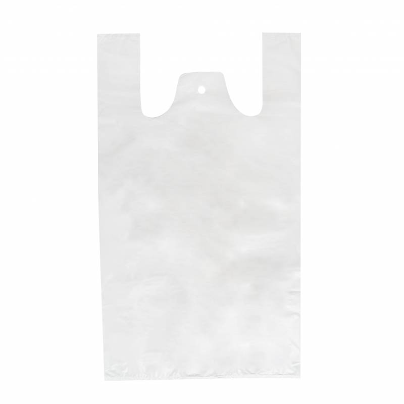White Carrier Bag  13” x 8” x 23”