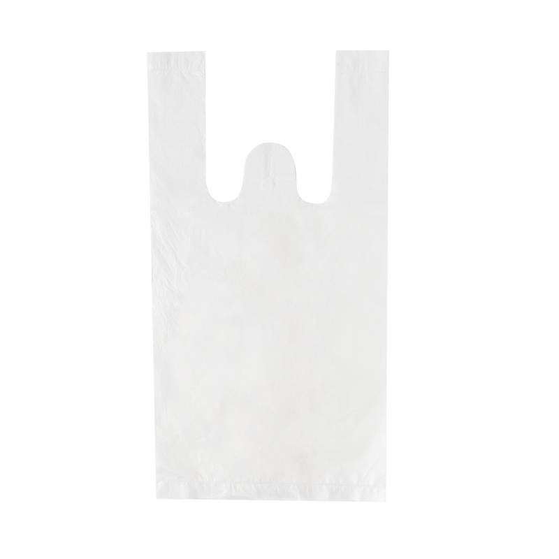 White Carrier Bag  5” x 3” x 10”