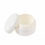 Cosmetic Cream Container (Round Cap Silver Trimming)