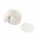 Cosmetic Cream Container (Round Cap Silver Trimming)